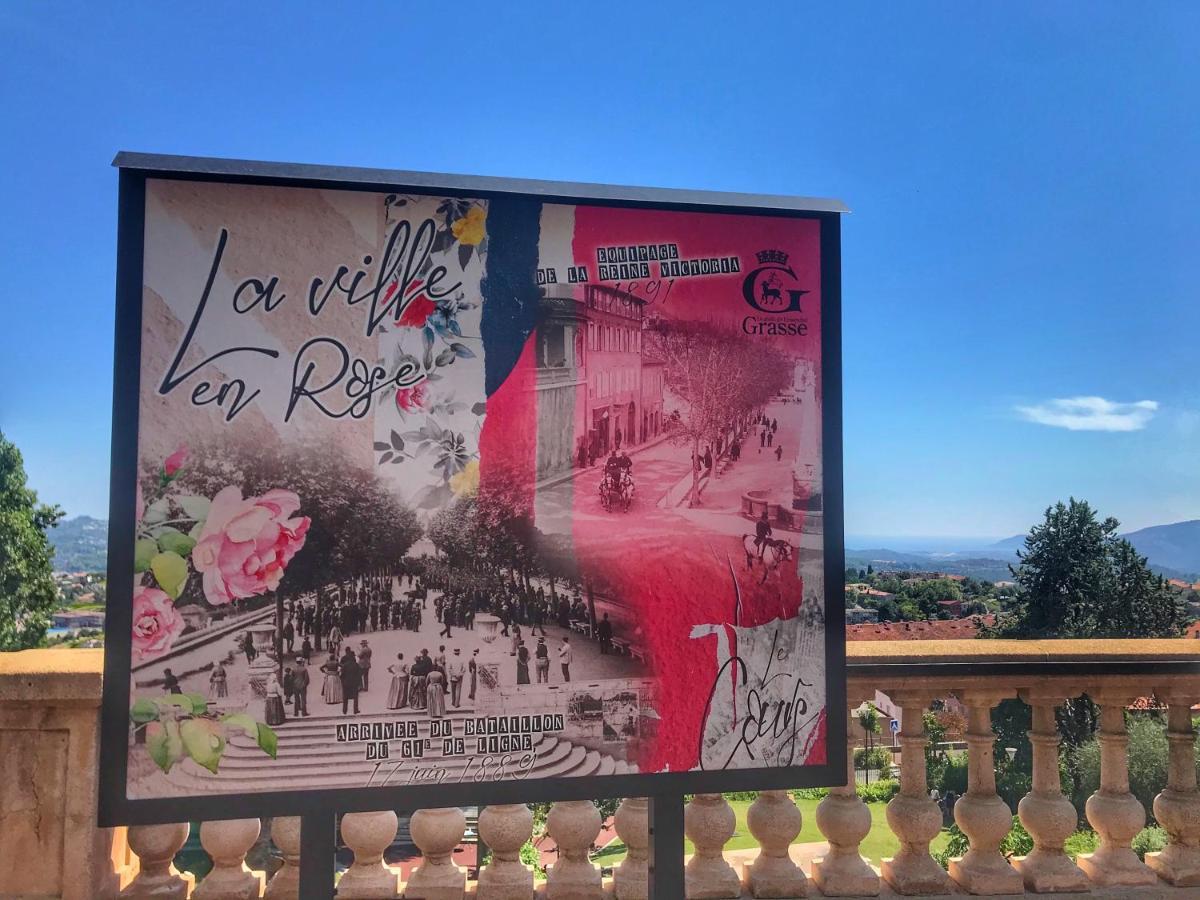 Parking Prive - Vue Mer - Wifi - Centre Historique Grasse Exterior foto