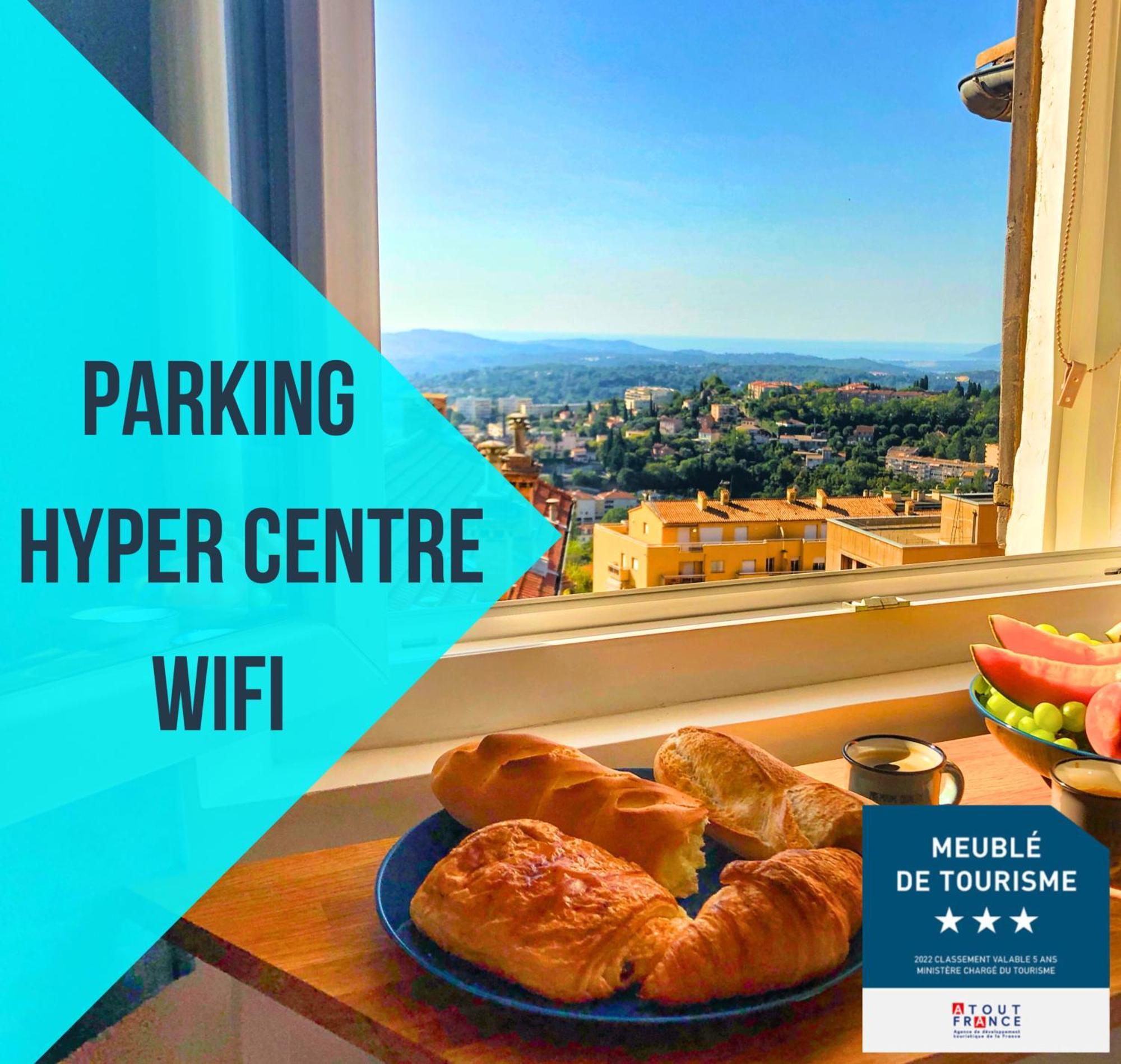 Parking Prive - Vue Mer - Wifi - Centre Historique Grasse Exterior foto